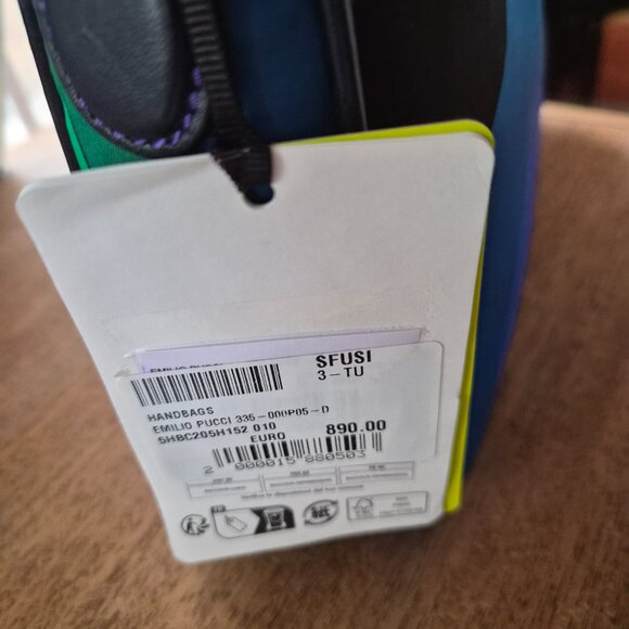 Pucci Yummy Shoulder Leather Trim Bag Multicolor - Picture 12 of 15